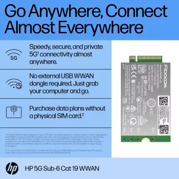 HP 5G Sub-6 Cat 19 WWAN interfeisa karte