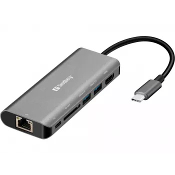 Sandberg USB-C Doks HDMI+LAN+SD+USB100W