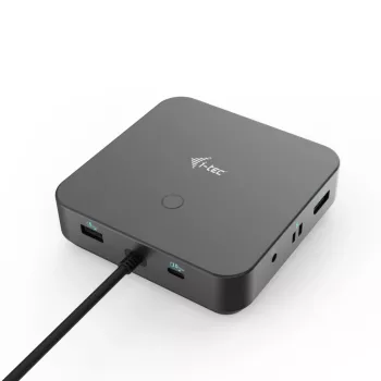 i-tec USB-C HDMI Dual DP dokstacija ar 100 W barošanu
