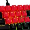 HyperX Gumijas Taustiņi - Spēļu Piederumu Komplekts - Sarkans (US Izkārtojums)