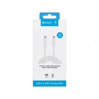 USB-C uzlādes kabelis Sandberg 136-17 2m 65W