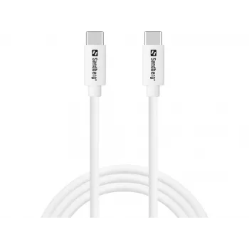 Sandberg USB-C uzlādes kabelis 1m, 65W, balts