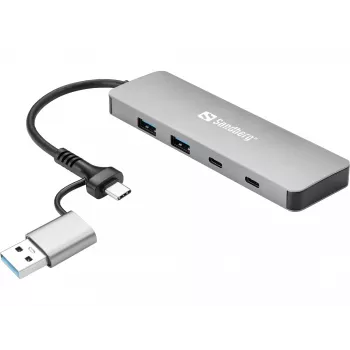 Sandberg USB-C/A uz 2xUSB-A+2xUSB-C Hubs