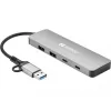 Sandberg USB-C/A uz 2xUSB-A+2xUSB-C Hubs