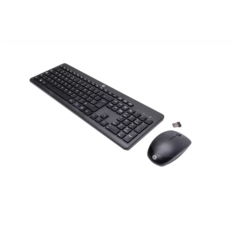 Bezvadu pelītes un tastatūras komplekts HP 230 Full-size Melns