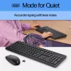Bezvadu pelītes un tastatūras komplekts HP 230 Full-size Melns