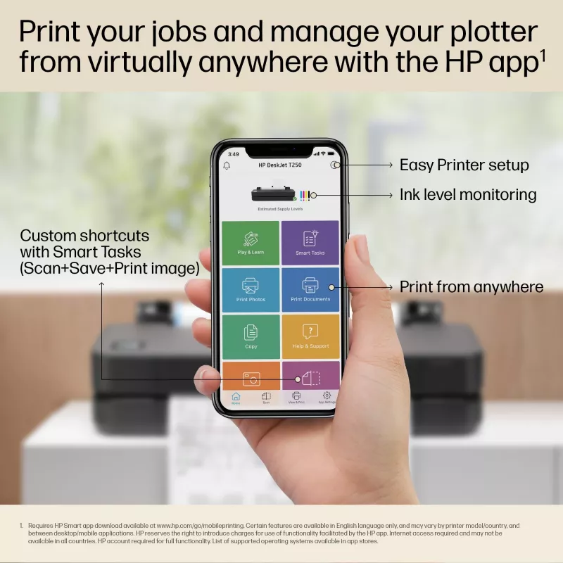 HP DesignJet T650 24 collu printeris 2025. gada izdevums