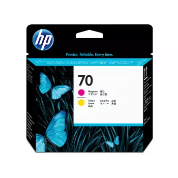 HP 70 Magenta un Dzeltena DesignJet Drukas Galva C9406A