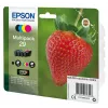 Epson Strawberry Multipack 4 krāsas 29 Claria Home Tinte, Melna, Ciāna, Fuksīna, Dzeltena, 5.3 ml, 3.2 ml, 1 gab., 175 lapas, Multi pack