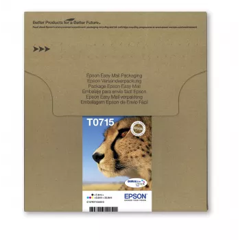 Epson T071 EasyMail 4 krāsu multipaka, standarta ietilpība, melna, ciāna, fuksīna, dzeltena