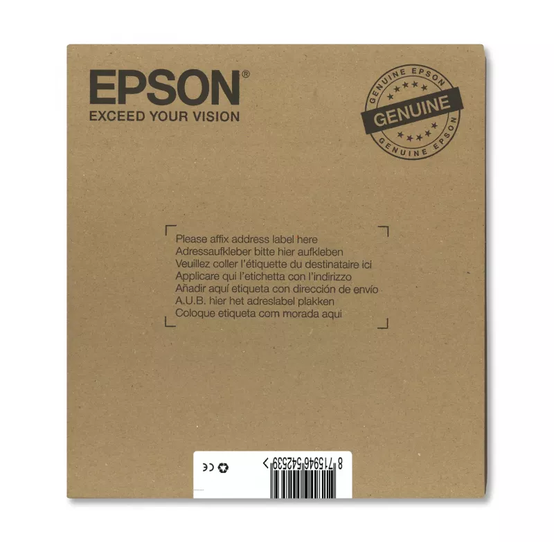 Epson Fox T128 EasyMail oriģinālo tintes kasetņu multipaka — 4 krāsas (Melns 5.9 ml; Ciāns/Magenta/Dzeltens 3.5 ml)