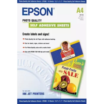 Epson pašlīmējošā fotopapīra lapa - A4 - 10 loksnes