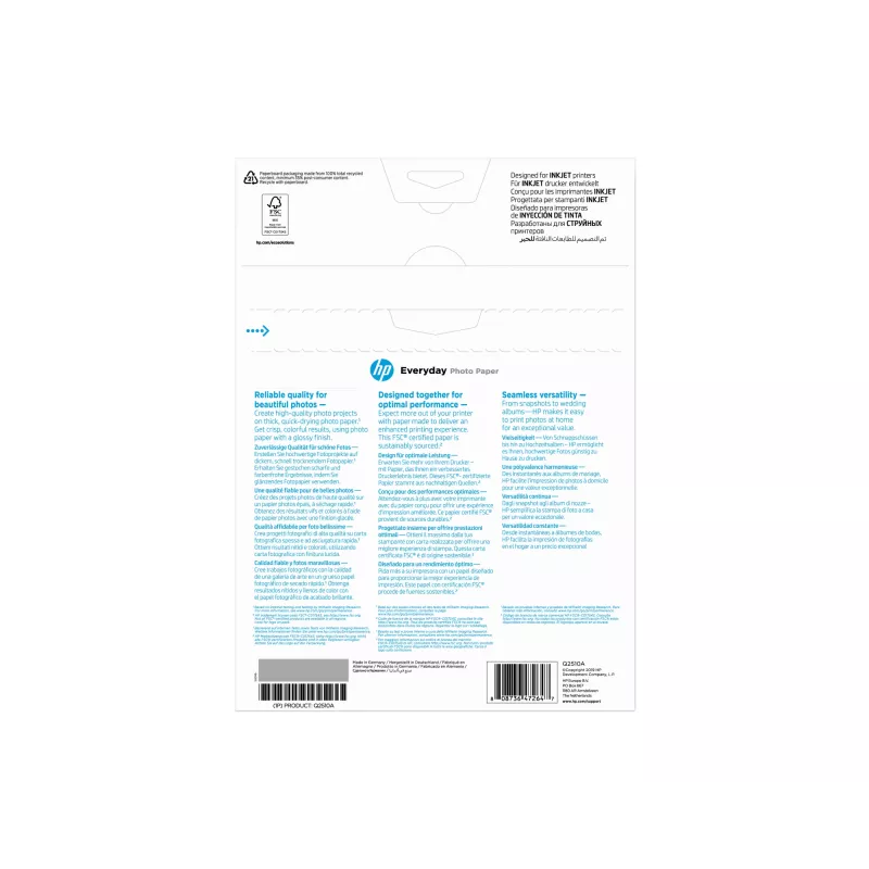 HP Everyday Photo Paper Glossy 200 g/m² A4 (210 x 297 mm) 100 loksnes