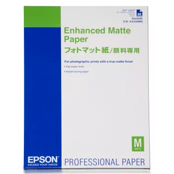 Epson Enhanced Matte Papīrs, DIN A2, 192g/m², 50 loksnes, 42 cm, Matēts, 260 µm