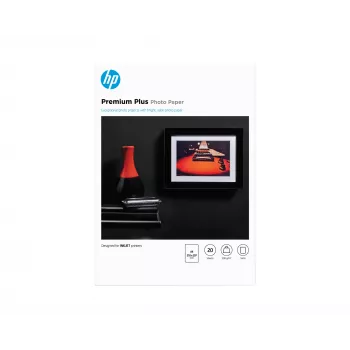 HP Premium Plus Satin fotopapīrs 300 g/m² A4 (210 x 297 mm) 20 loksnes