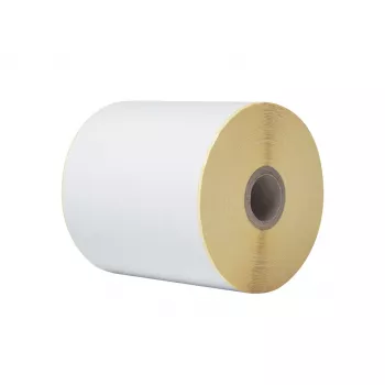 Brother nepārtrauktas termopārsūtīšanas etiķešu ruļļi, balti, pašlīmējošas, 10,2 cm