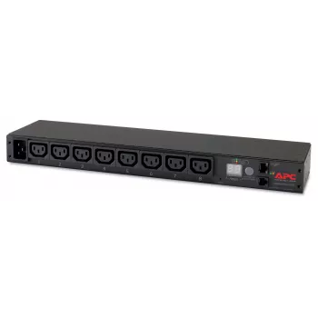 APC AP7821B strāvas sadales bloks (PDU) 8 AC kontaktligzdas 0U/1U Melns