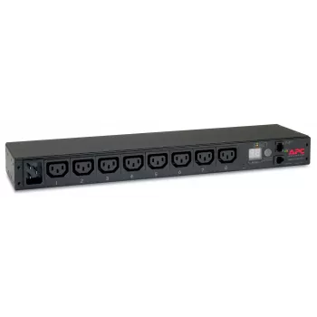 APC AP7821B strāvas sadales bloks (PDU) 8 AC kontaktligzdas 0U/1U Melns