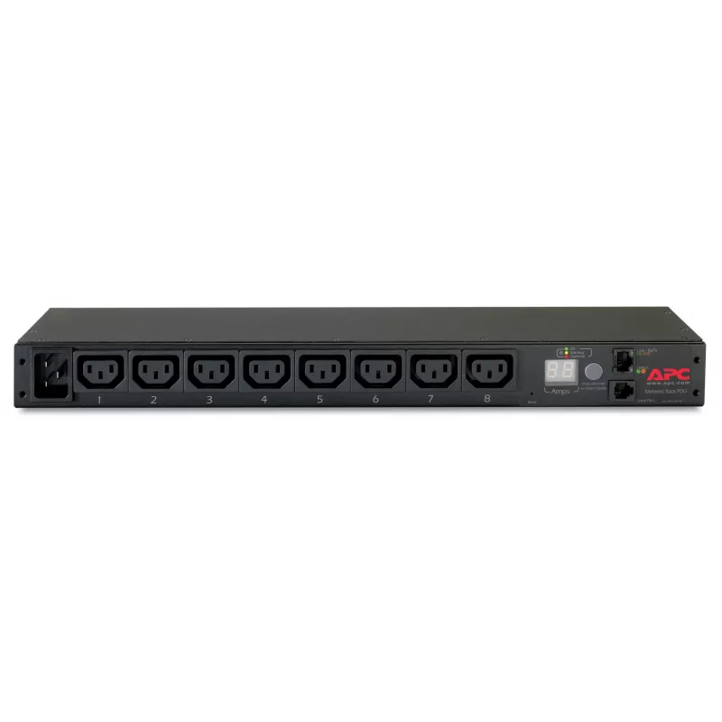 APC AP7821B strāvas sadales bloks (PDU) 8 AC kontaktligzdas 0U/1U Melns