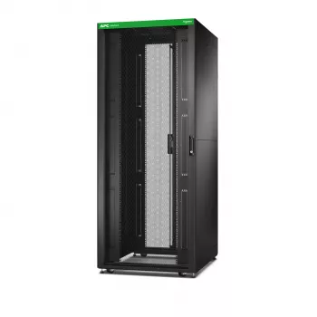 APC Easy Rack 42U, Melns, ar Jumtu, Riteņiem, Kājām, 4 Kronšteiniem un Sānu Paneli, Bez Apakšas, 1991H x 800W x 800D mm