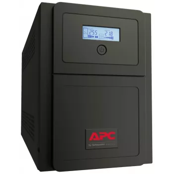 APC Easy UPS 1 fāzes līnijinteraktīvs, 1000VA, tornis, 230V, 6 IEC C13 kontaktligzdas, AVR, sausais kontakts, LCD, bez tīkla kartes atbalsta