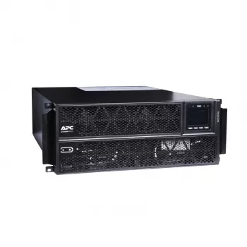 APC Smart-UPS On-Line, 5kVA/5kW, Rack/Tower, 230V, 2x IEC C13+1x IEC C19+Hard wire 3-wire (H+N+E) izejas, tīkla karte, bez sliežu komplekta