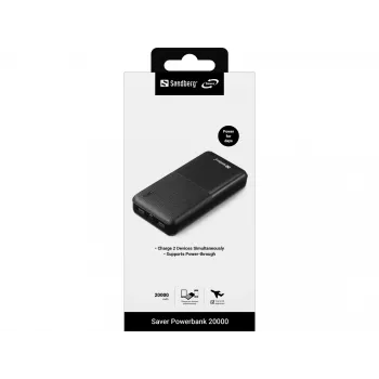 Pārnēsājams akumulators Sandberg Saver Powerbank 20000, 20000 mAh
