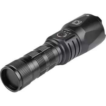 Sandberg Survivor Torch Powerbank 5000 kabatas lukturis, 5000 mAh, melns, alumīnijs