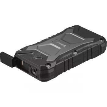 Sandberg Survivor Powerbank 20000 PD30W, 20000 mAh, bezvadu uzlāde, melns