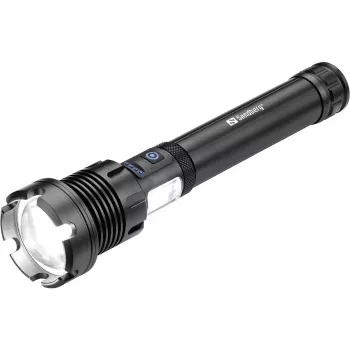 Sandberg Survivor 7in1 Torch Powerbank 10000 - Rokas lukturis, melns, alumīnijs, LED, 2 lampas, 500 lm