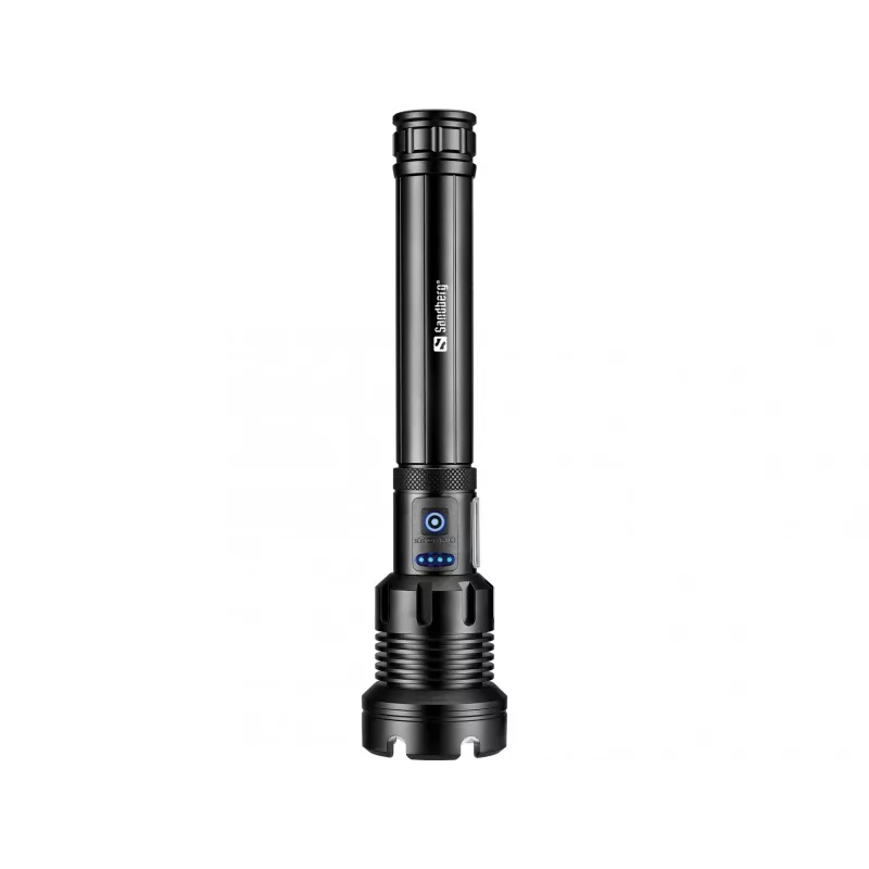 Sandberg Survivor 7in1 Torch Powerbank 10000 - Rokas lukturis, melns, alumīnijs, LED, 2 lampas, 500 lm