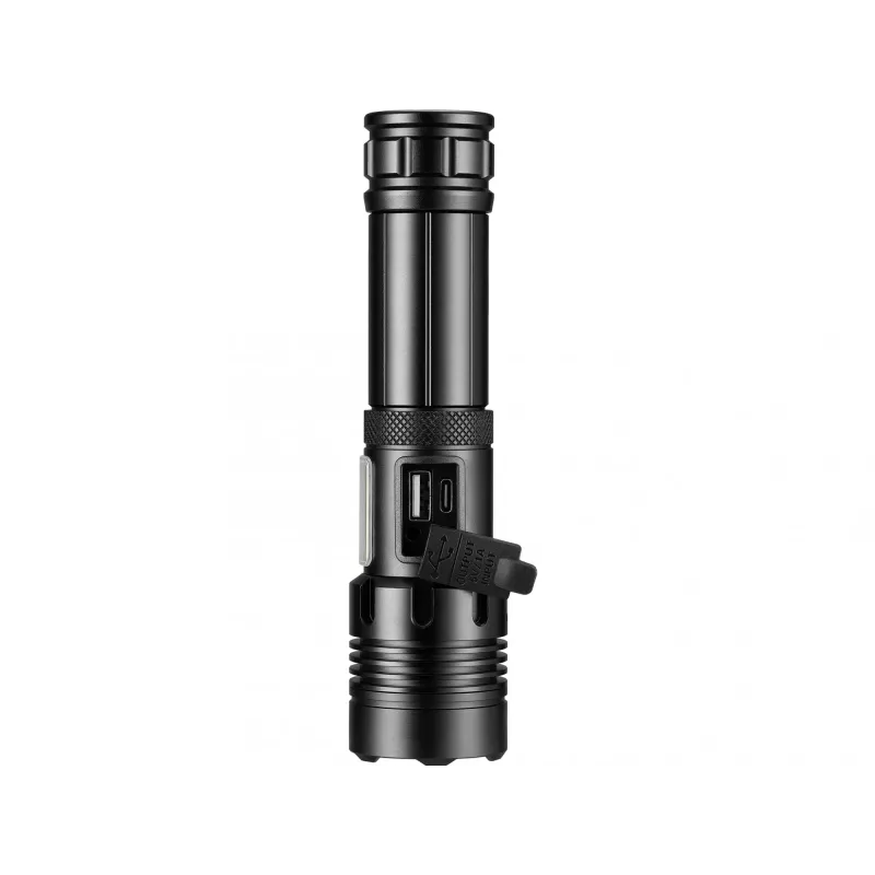 Sandberg Survivor 7in1 Torch Powerbank 5000, rokas lukturis, melns, alumīnijs, LED, 2 lampas, 200 lm