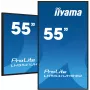 iiyama LH5541UHS-B2 Signage Displejs Kioska dizains 138.7 cm (54.6 collu) LCD 500 cd/m² 4K Ultra HD Melns Iebūvēts procesors 24/7