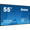 iiyama LH5541UHS-B2 Signage Displejs Kioska dizains 138.7 cm (54.6 collu) LCD 500 cd/m² 4K Ultra HD Melns Iebūvēts procesors 24/7