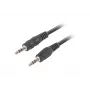 Audio kabelis LANBERG 3.5mm vīriešu–vīriešu 1.2 m Melns