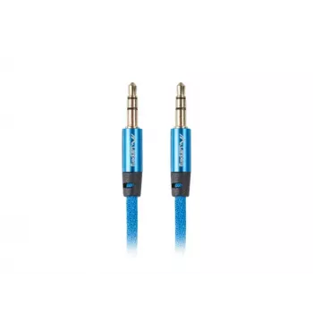 Audio kabelis LANBERG 3.5mm vīriešu–3.5mm vīriešu, 2 m, zils