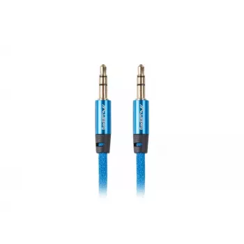 Audio kabelis Lanberg CA-MJMJ-10CU-0030-BL 3m 3.5mm vīriešu-vīriešu zils