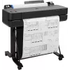 HP DesignJet T630 24 collu printeris 2025. gada izdevums, termālā tintes druka, 2400 x 1200 DPI, HP-GL/2, JPEG, HP-RTL, CALS G4, URF, melns, ciāns, fuksīns, dzeltens, 2400 x 1200 DPI, 76 lpp/h