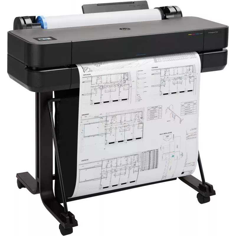 HP DesignJet T630 24 collu printeris 2025. gada izdevums, termālā tintes druka, 2400 x 1200 DPI, HP-GL/2, JPEG, HP-RTL, CALS G4, URF, melns, ciāns, fuksīns, dzeltens, 2400 x 1200 DPI, 76 lpp/h