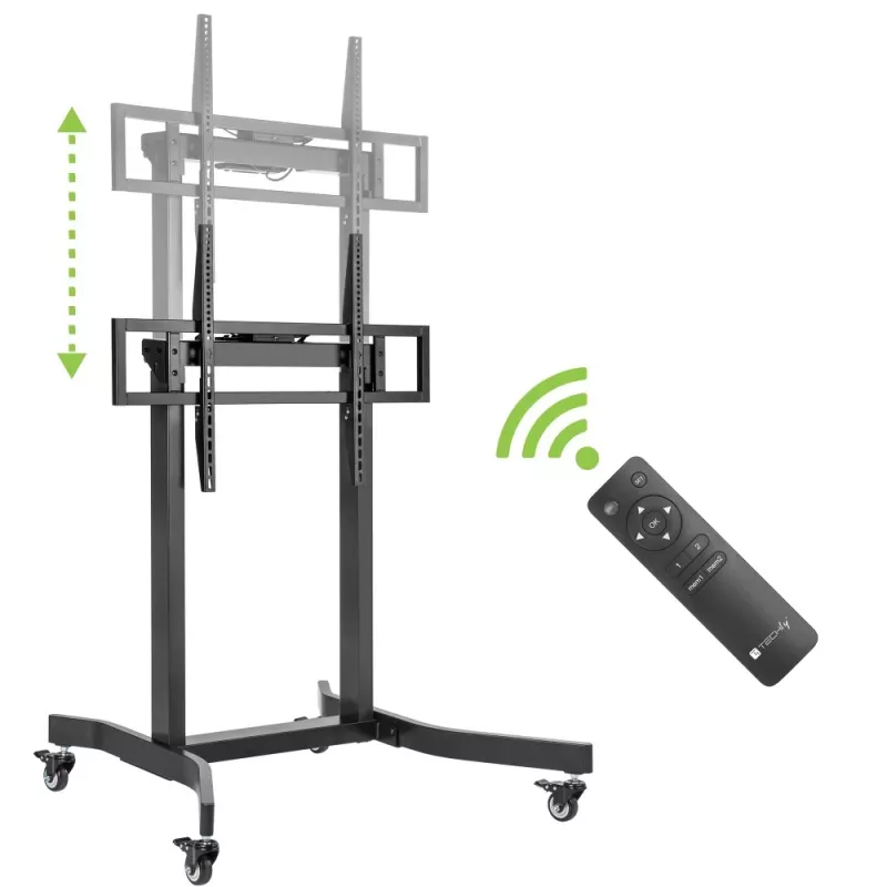 Techly ICA-TR68M elektriskais grīdas TV statīvs 2.54 m (100 collas) Melns