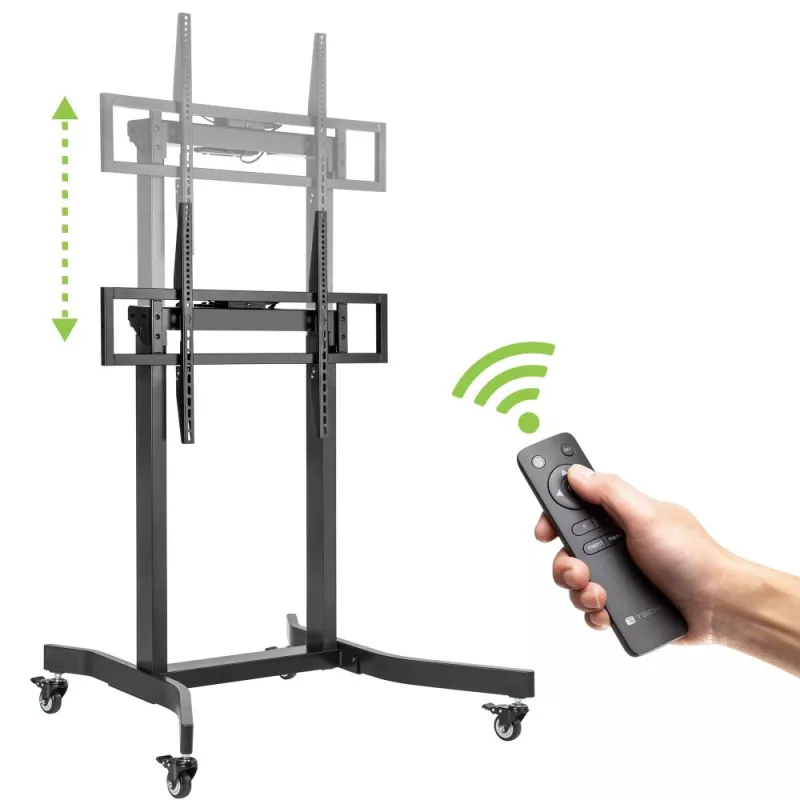 Techly ICA-TR68M elektriskais grīdas TV statīvs 2.54 m (100 collas) Melns