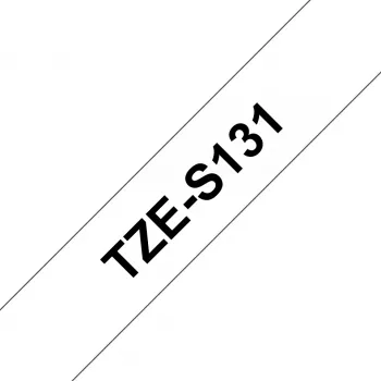 Brother TZE-S131 laminēta līmlentes kasetne, 19 mm x 8 m, melna uz baltas