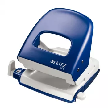 Leitz NeXXt caurumotājs 5008, 2 caurumi, 30 lapas, zils/balts