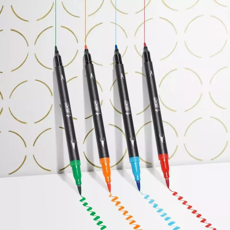 Marķieri BIC Intensity Dual Tip (12 krāsas)