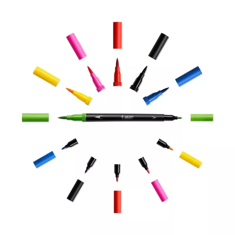Marķieri BIC Intensity Dual Tip (12 krāsas)