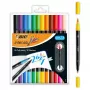 Marķieri BIC Intensity Dual Tip (12 krāsas)