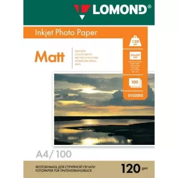 Matēta fotopapīra loksne Lomond 0102003 120 g/m² A4 100 loksnes