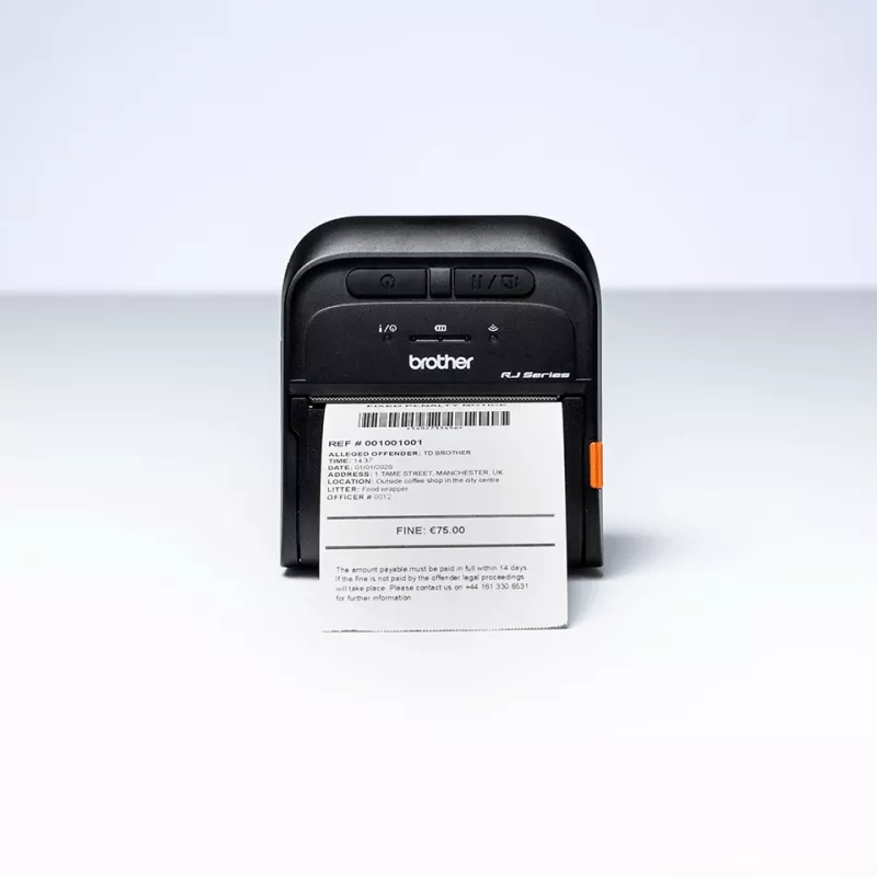 Brother RJ-3055WB etiķešu printeris 203 x 203 DPI 101.6 mm/s Vadu & Bezvadu Wi-Fi Bluetooth