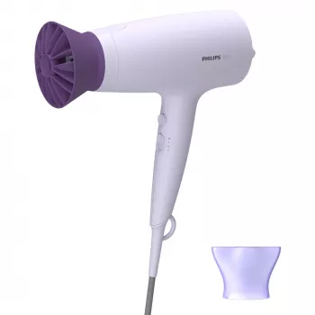 Fēns Philips BHD341/10 2100 W, ceriņu, 6 ātrumi, 6 temperatūras līmeņi, aukstā pūšana, koncentratora sprausla