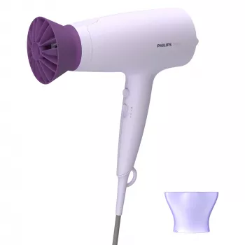 Fēns Philips BHD341/10 2100 W, ceriņu, 6 ātrumi, 6 temperatūras līmeņi, aukstā pūšana, koncentratora sprausla